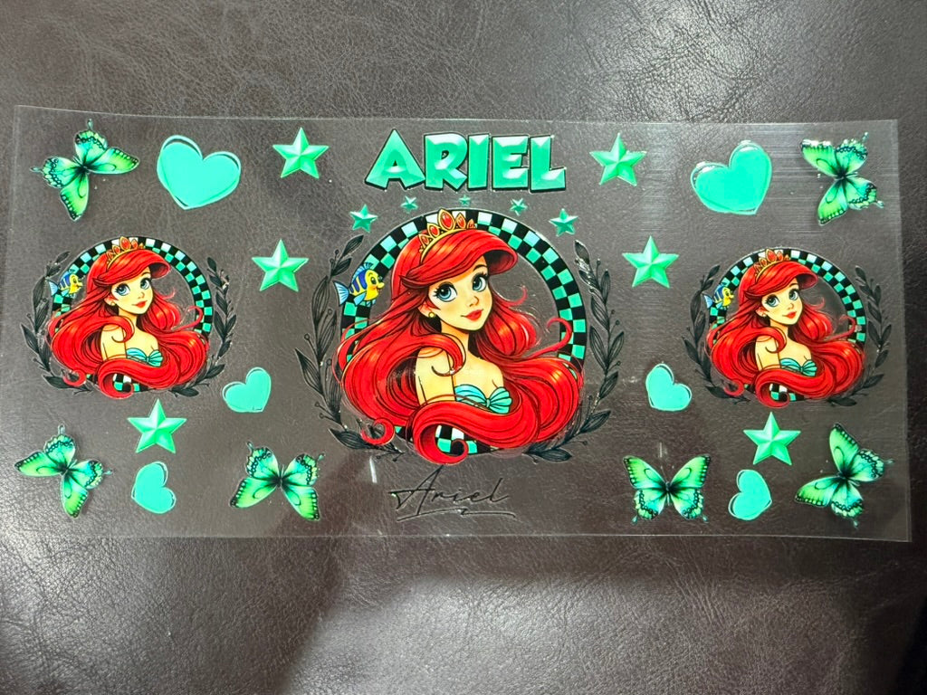 Ariel Checkered UV DTF wrap