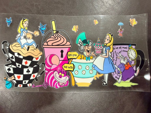Alice in Wonderland 2 UV DTF wrap