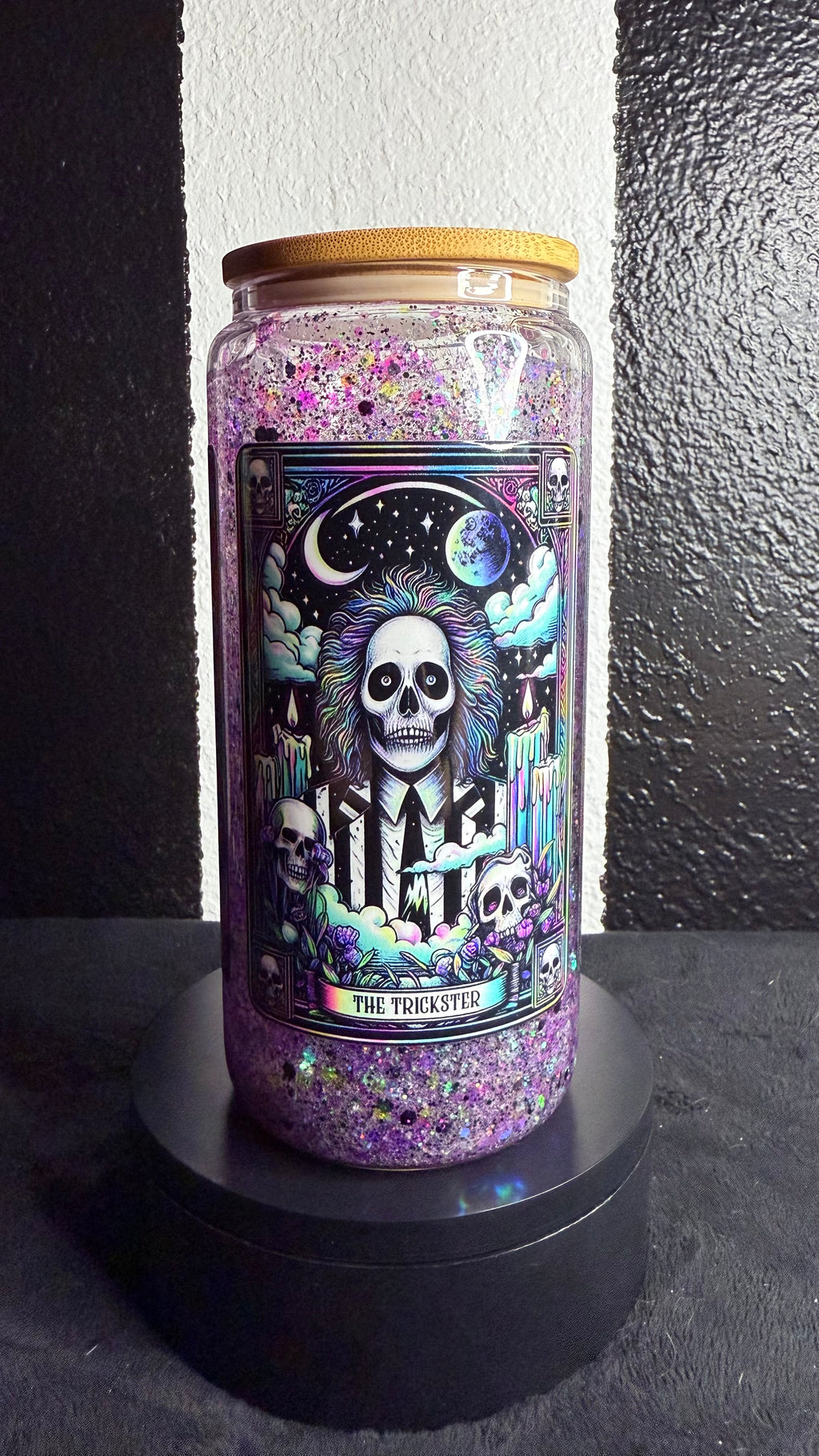 Beetlejuice Tarot card Snowglobe Cup