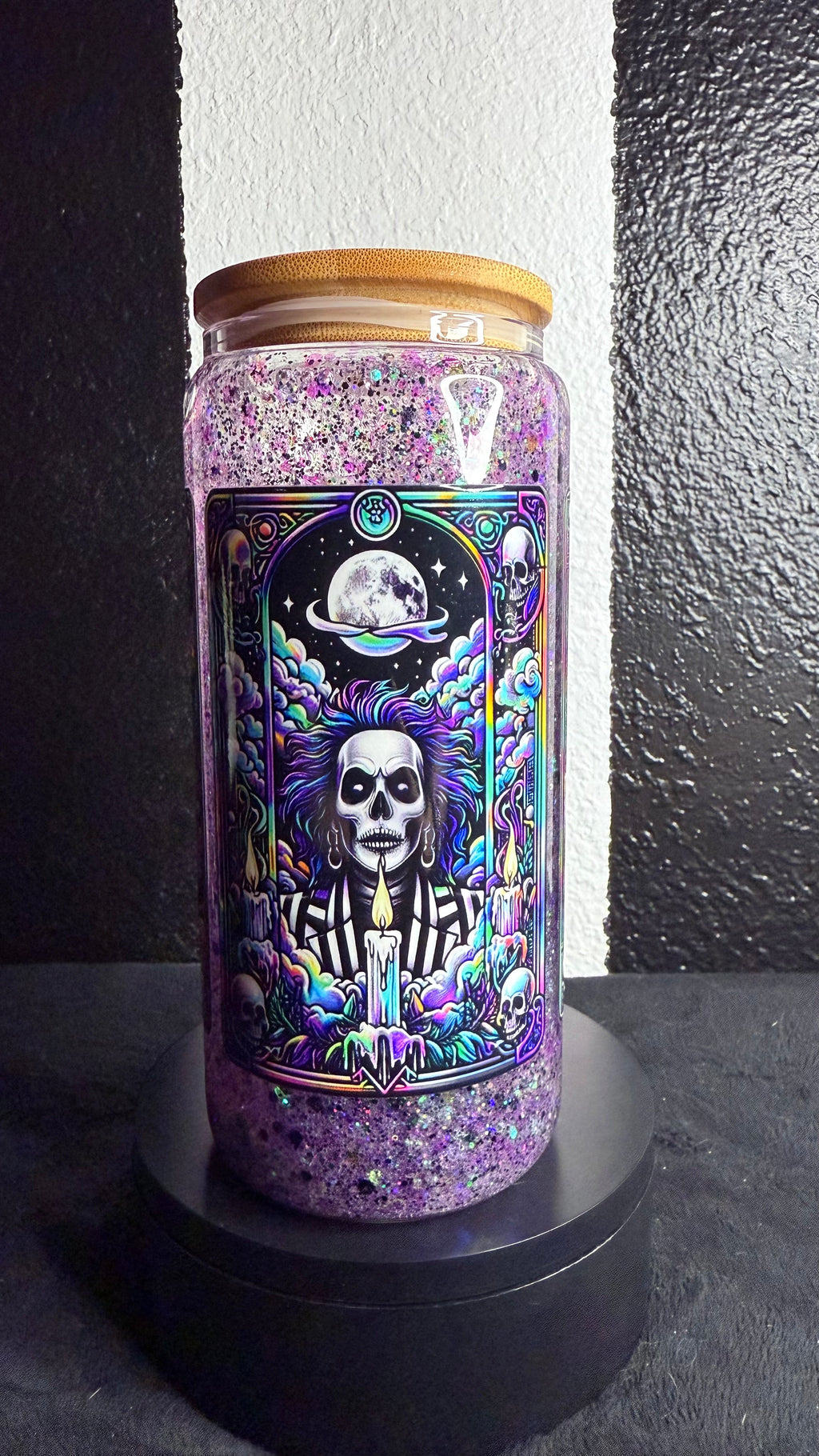 Beetlejuice Tarot card Snowglobe Cup