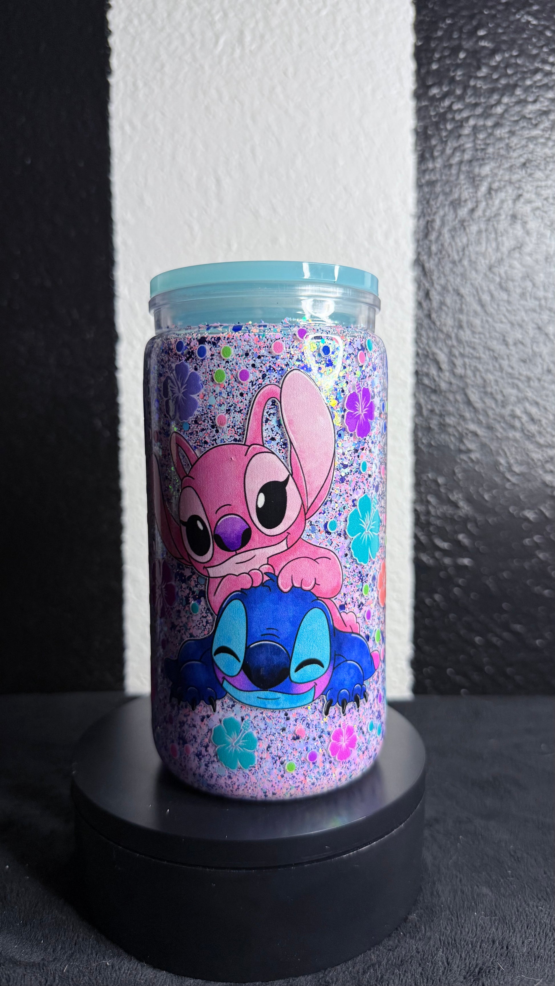 Stitch & Angel Snowglobe Cup