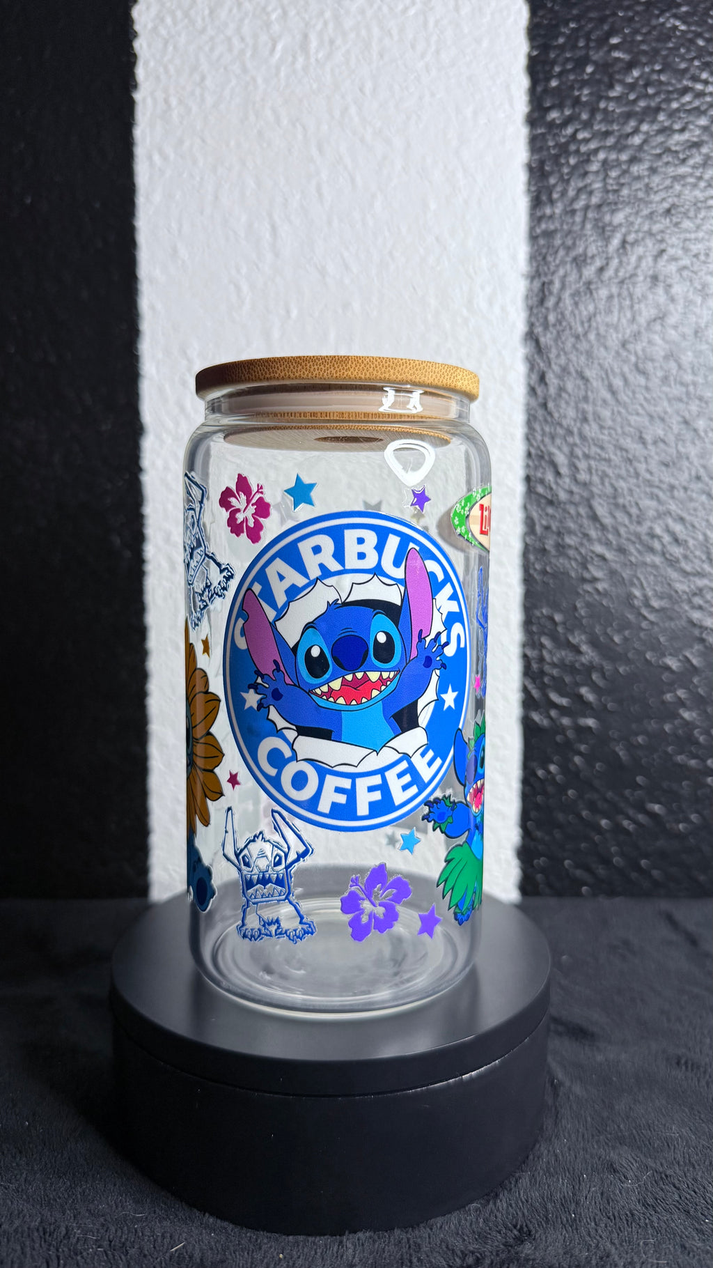 Starbucks Lilo & Stitch Glass Cup