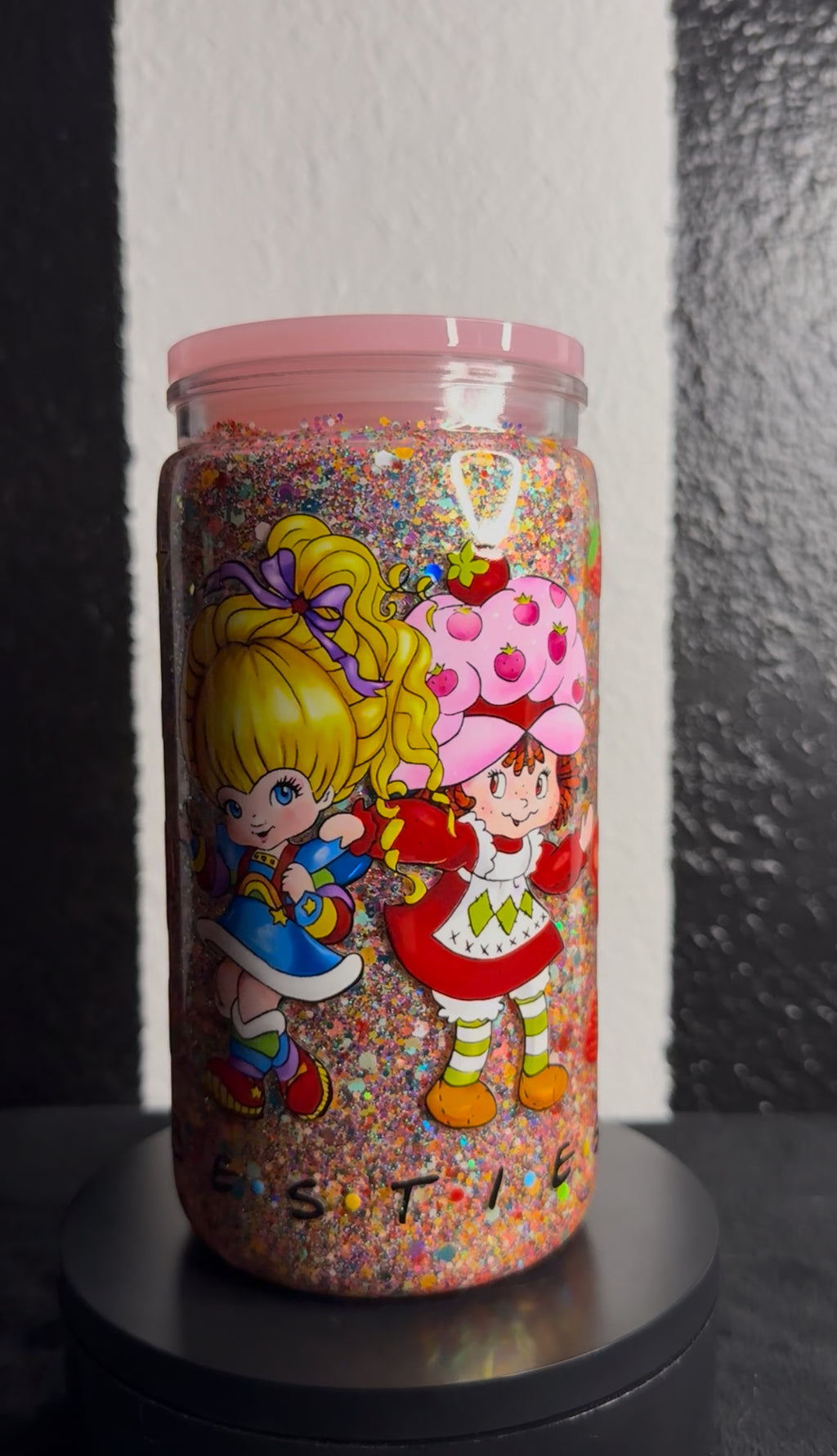 Strawberry Shortcake and Rainbow Bright Snowglobe Cup