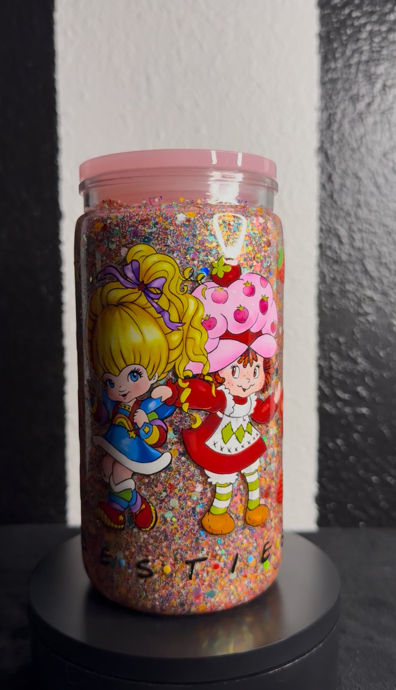 Strawberry Shortcake and Rainbow Bright Snowglobe Cup