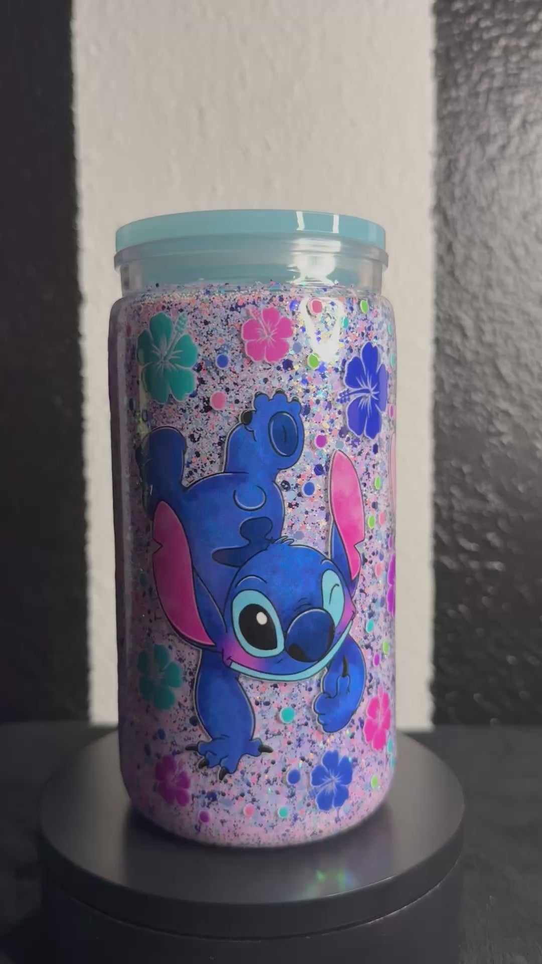 Stitch & Angel Snowglobe Cup