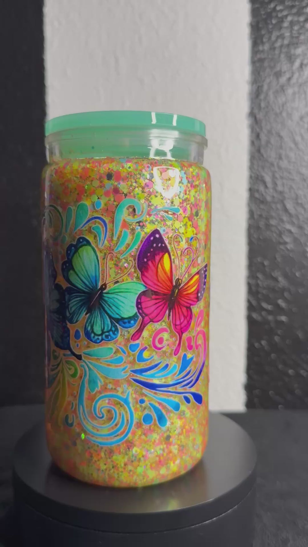 Butterfly Snowglobe Cup