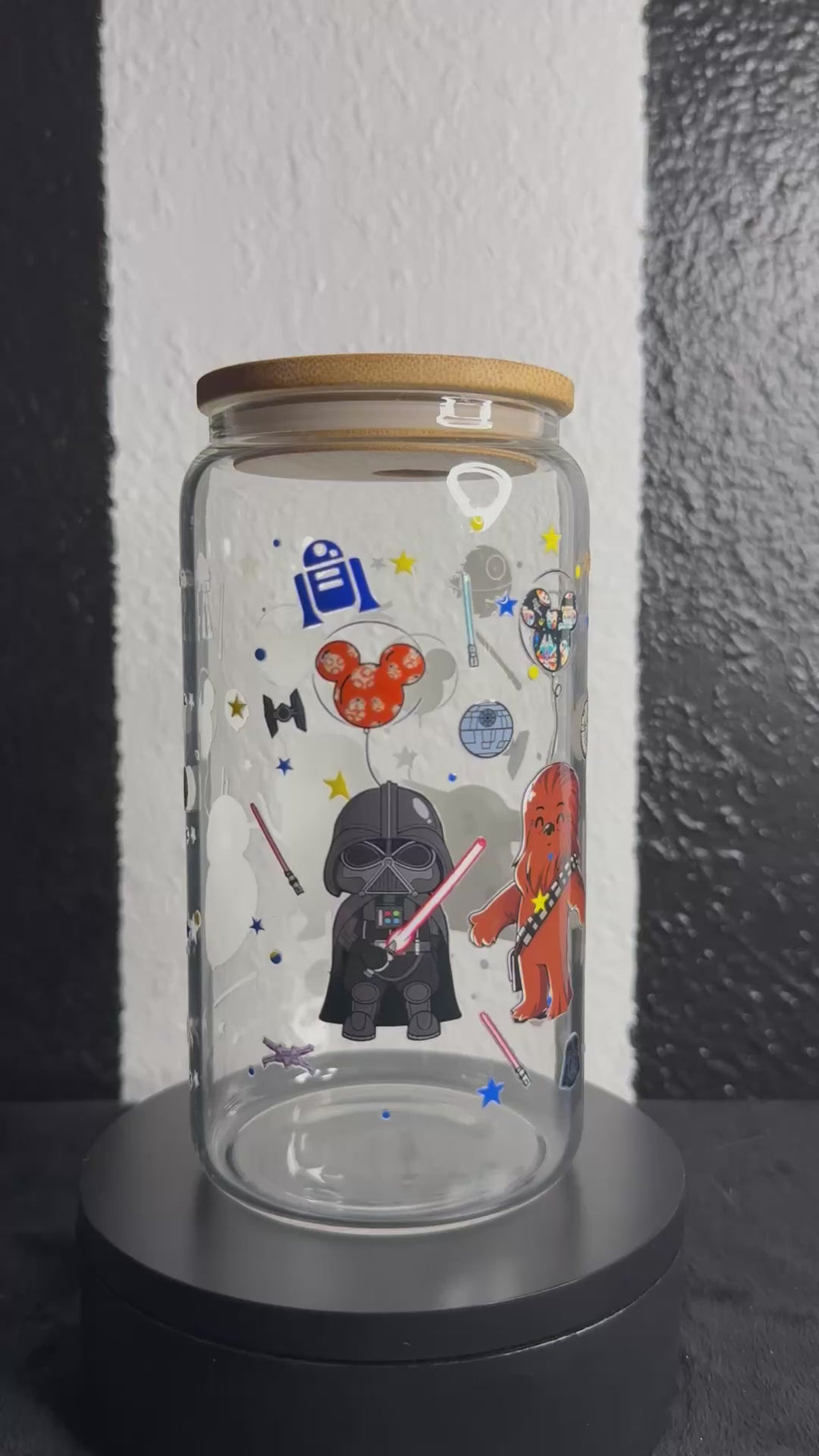Starwars Character Glass Cup