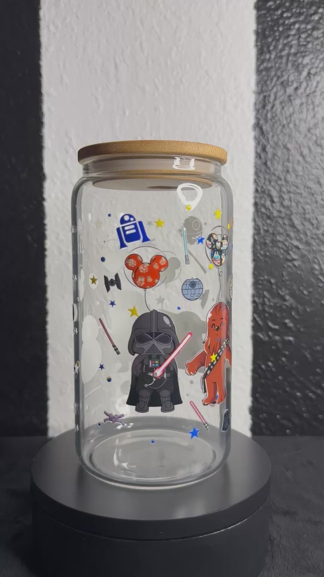 Starwars Character Glass Cup
