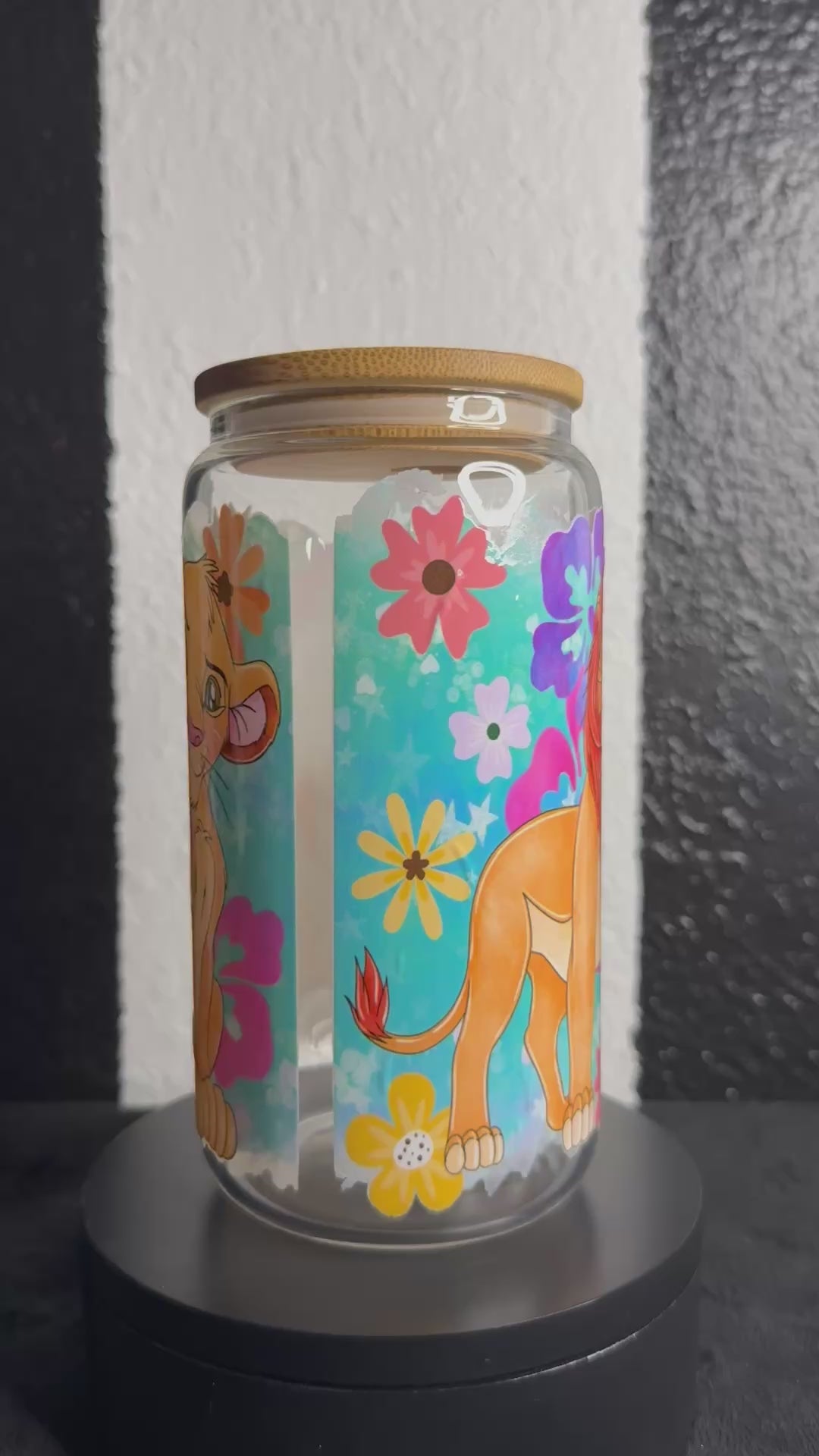 Lion King Glass Cup