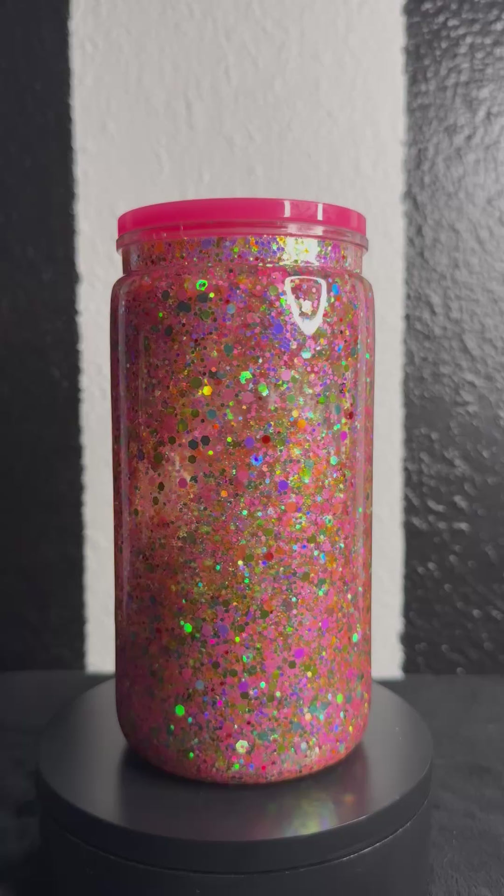 Watermelon Pink Snowglobe Cup