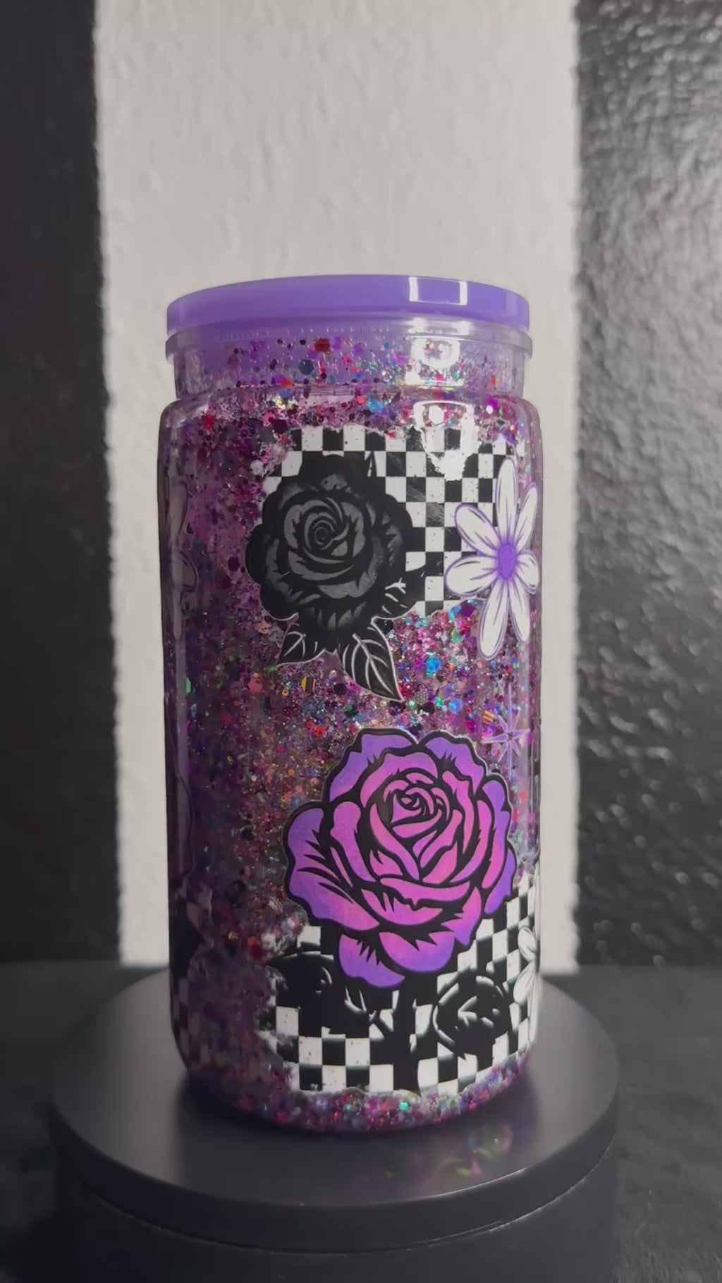 Bad B*tch Purple Snowglobe Cup