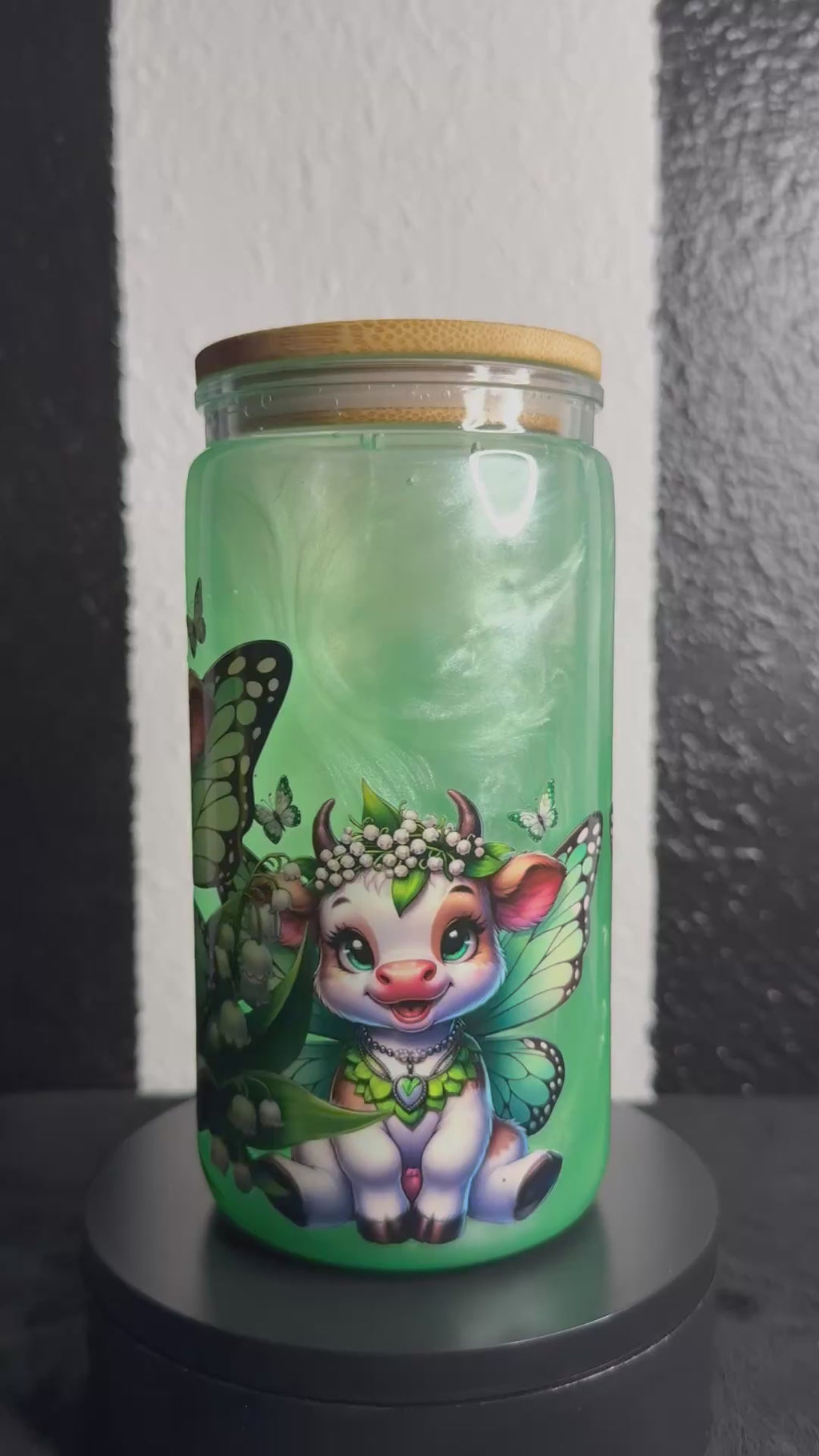 Fairy Heifer Green Mica Cup